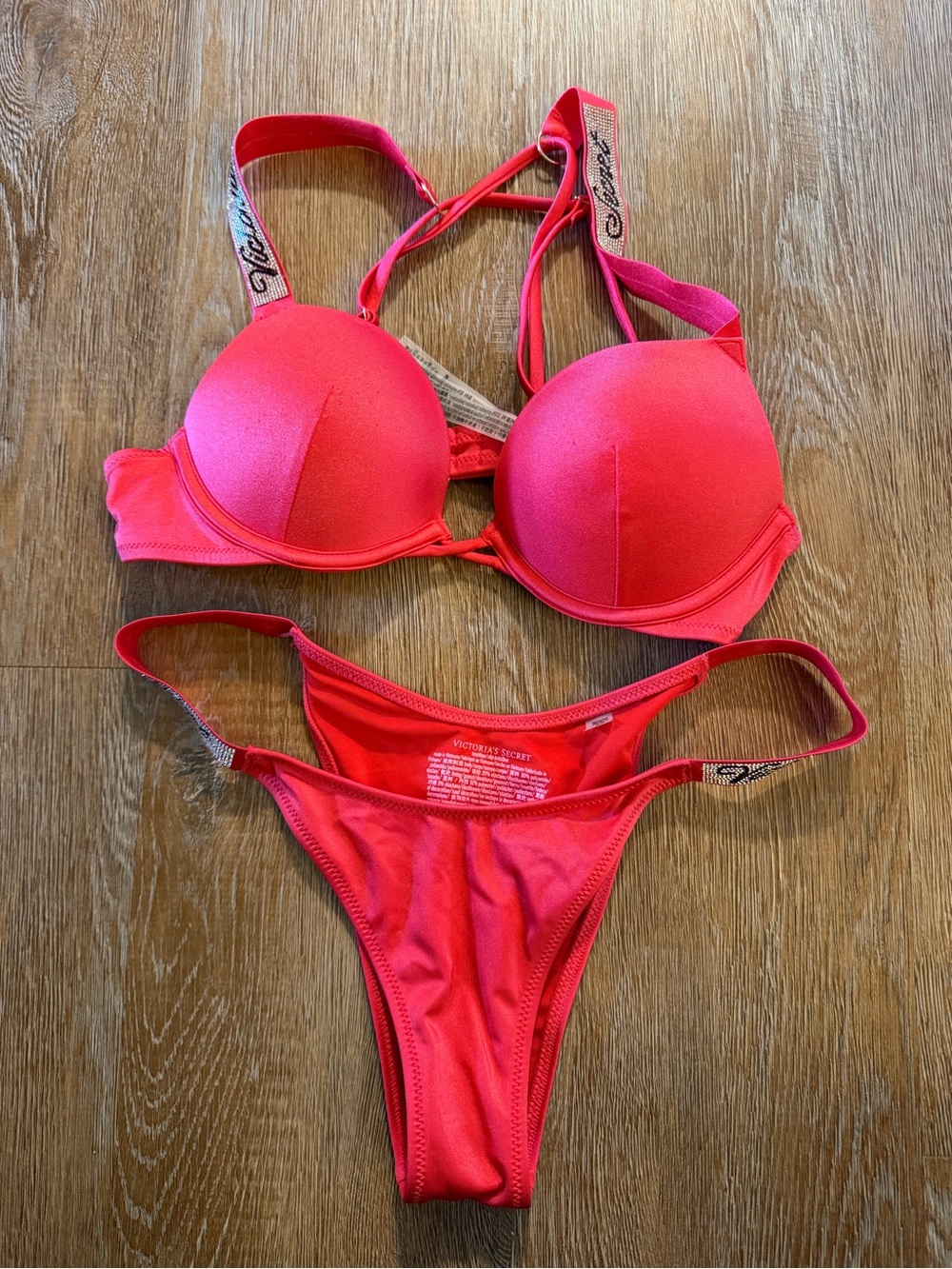 Victoria's Secret Hot Pink Push-Up Bikini Set